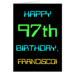 Fun Digital Computing Themed 97th Birthday Cards