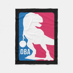 Fun Dinosaur Basketball  Fleece Blanket