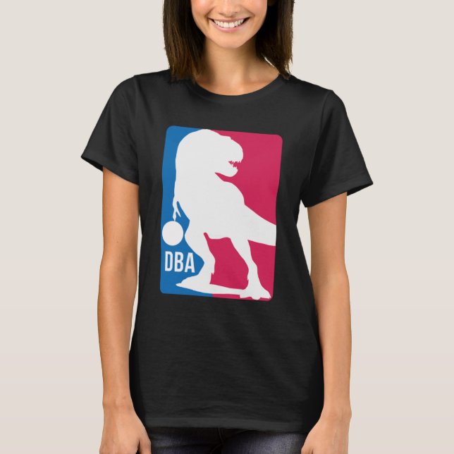 Fun Dinosaur Basketball  T-Shirt (Front)