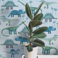 Fun Dinosaur Pattern Blue