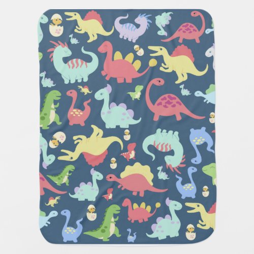 Fun Dinosaur Pattern For kids  Baby Blanket