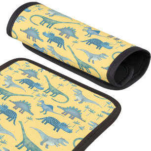 Fun Dinosaur Yellow Luggage Handle Wrap