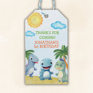 Fun Dinosaurs, Boy's birthday Gift Tags
