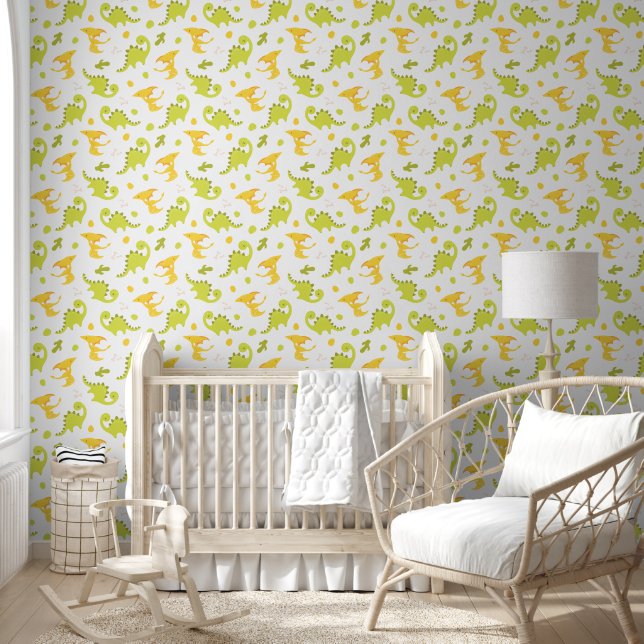Fun Dinosaurs Graphic Wallpaper (Kids)