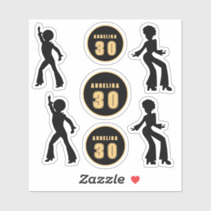 Fun Disco Birthday custom Sticker