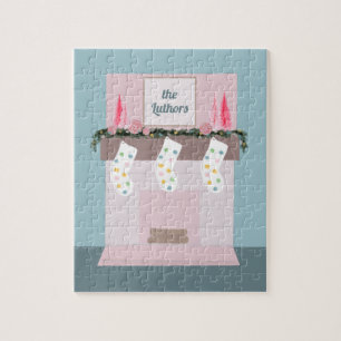 Fun Disco Pink Girls Custom Christmas Jigsaw Puzzle