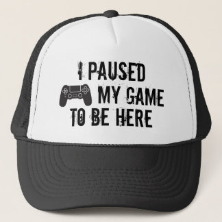 Fun distressed gaming or gamer player message, trucker hat