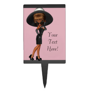 Fun Diva Birthday Party Cake Topper