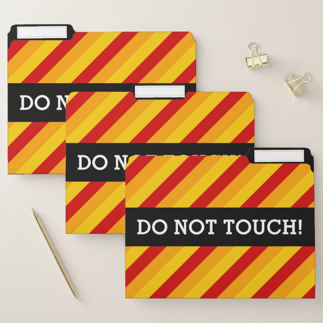 Fun "DO NOT TOUCH!" File Folder Set (Set)