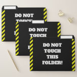 [ Thumbnail: Fun "Do Not Touch This Folder!" File Folder Set ]