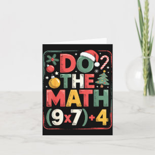 Fun Do The Math 67 Meme Six Seven Christmas Teache Card