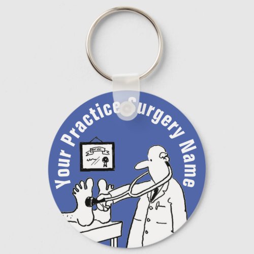Fun Doctor with Stethoscope Keychain