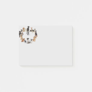Fun Dog Breed Pet Animals Dog Post-it Notes