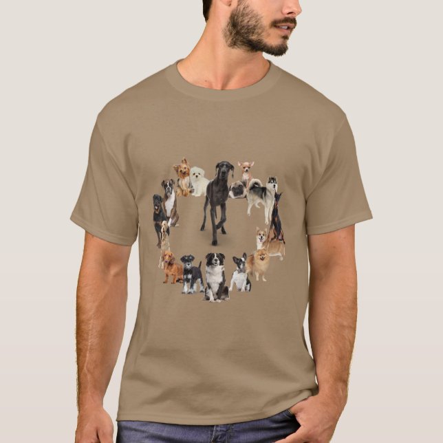 Fun Dog Breed Pet Animals Dog  T-Shirt (Front)