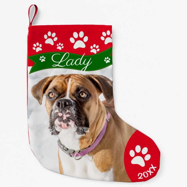 Fun Dog Christmas Stockings - Personalized Photo (Front)