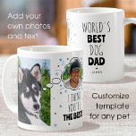 Fun Dog Dad Thought Bubble Custom Photo Coffee Mug<br><div class="desc">Surprise Dad with this custom photo coffee mug from his dog! It shows a dog with a thought bubble, having happy thoughts about Dad. The message reads "I think you're the best!" but you can personalize the words to make it more unique. This versatile template can be adapted for a...</div>