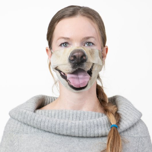 Fun Dog face Animal Cloth Face Mask (Worn)