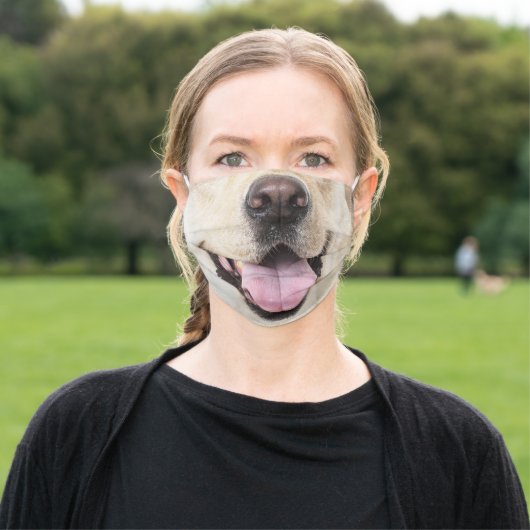 Fun Dog face Animal Cloth Face Mask (Outside)