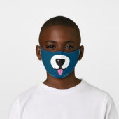 Fun Dog face with nose and tongue pet lover Premium Face Mask (Worn)