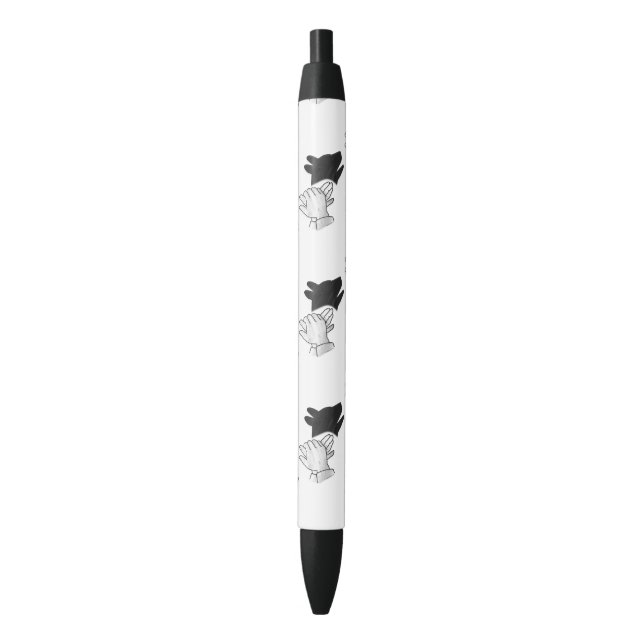 Fun Dog Hand Silhouette Pen (Front Vertical)