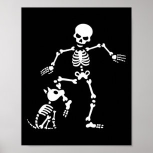 Fun Dog like bones Costume Halloween Poster