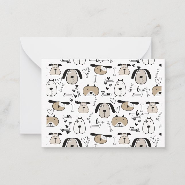 Fun Dog lover Note Card (Front)