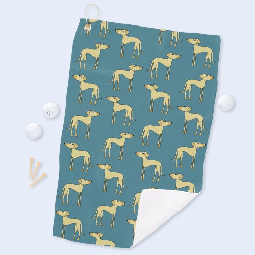 Fun Dog Pattern Golf Towel