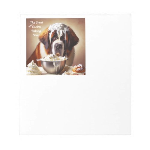 Fun dogs in kitchen notebook notepad