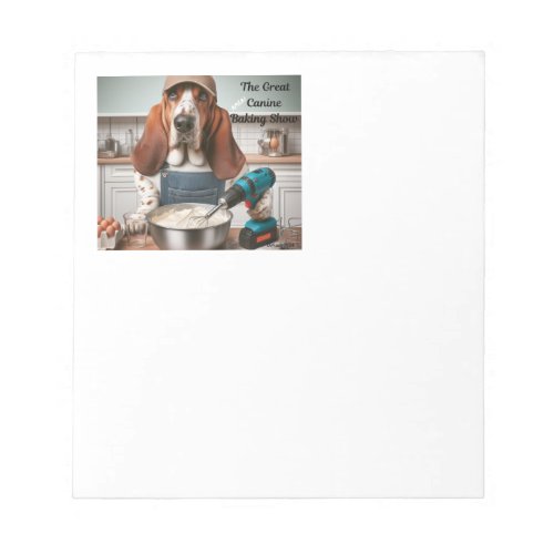 Fun dogs in kitchen notebook notepad