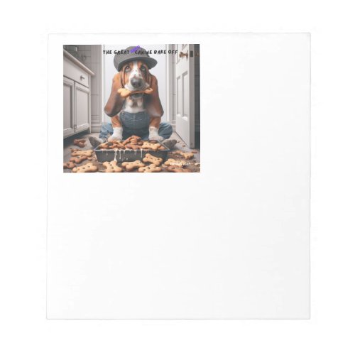 Fun dogs in kitchen notepad