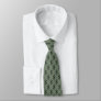Fun Dollar Signs Pattern on Khaki Green Neck Tie