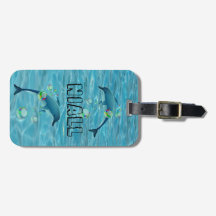 Fun Dolphin and Bubbles Personalized