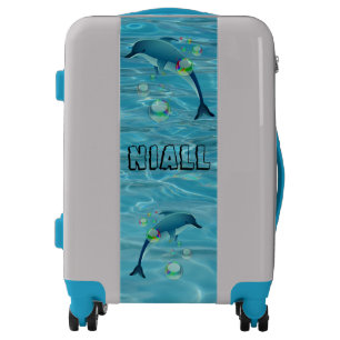 Fun Dolphins and Bubbles Luggage