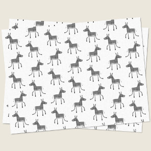 Fun Donkey Pattern Tissue Paper
