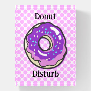 Fun Donut Baker Art Pun Glass Paperweight