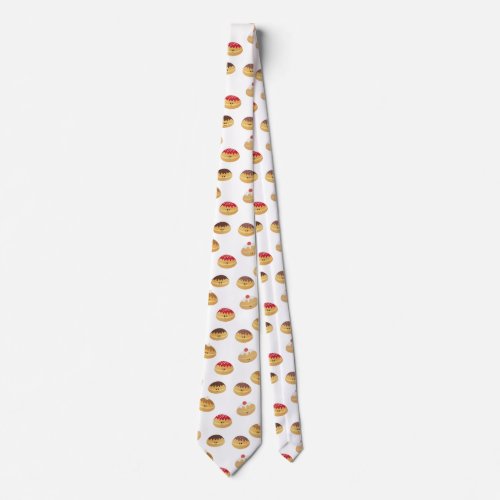 Fun donut patterned neck tie