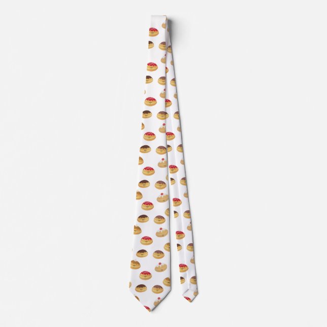 Fun donut patterned neck tie (Front)