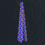 Fun Donut Patterned Neck Tie<br><div class="desc">How cute and fun is this tie for Hannukah or just for fun? Pattern available in other colors and on other items in my shop.</div>