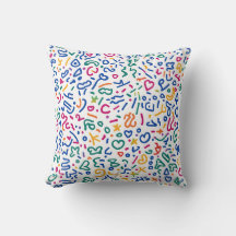 Fun doodle colorful vibrant shapes