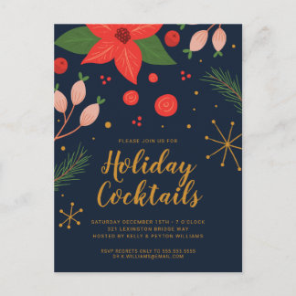 Fun Doodle Floral | Holiday Party Invite