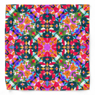 Fun Dopamine Dressing Positivity Pattern Colourful Bandana