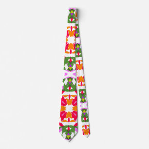 Fun Dopamine Dressing Vibrant Pattern Colourful Neck Tie