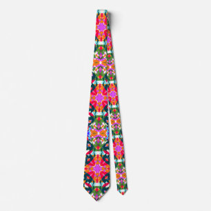 Fun Dopamine Dressing Vibrant Pattern Colourful Neck Tie
