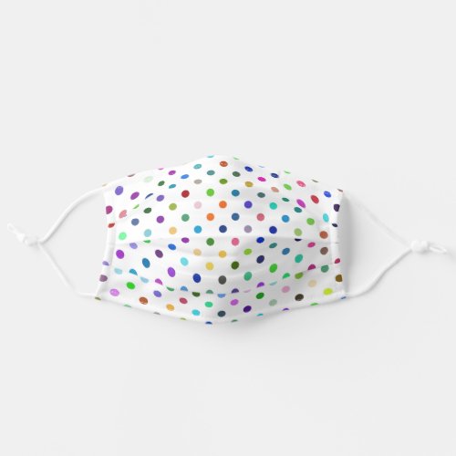 Fun Dots Any Color Background Face Masks