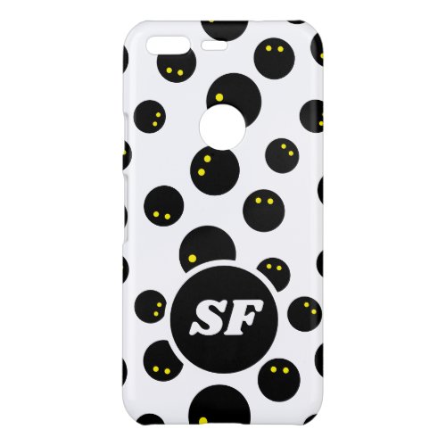 Fun double yellow dot squash ball pattern custom uncommon google pixel case