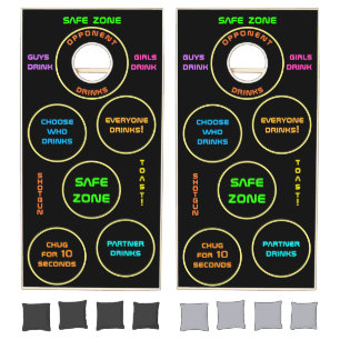 Fun Drinking Gaming Hard Cornhole Set
