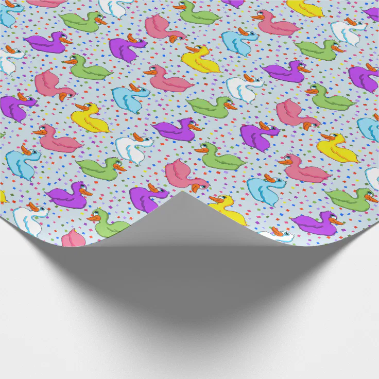 Fun Ducks Wrapping Paper Zazzle