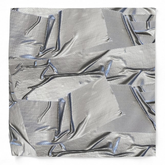 Fun Duct Tape Silver Bandana (Front)