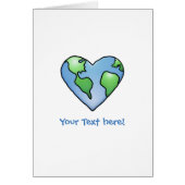 Fun Earth Heart Shaded Cartoon Style Icon (Front)