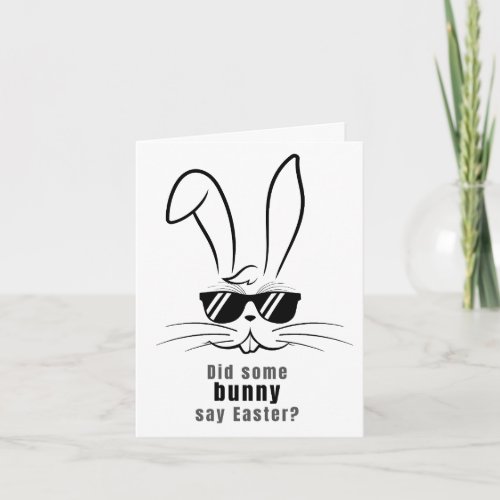 Fun Easter Bunny Greeting Card